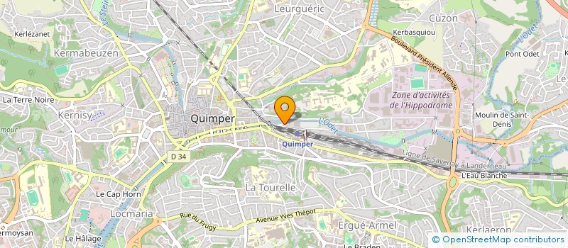 localisation de l'entreprise MONSIEUR ALBERT DE RIO à QUIMPER