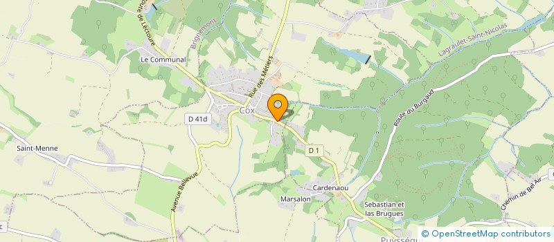 localisation de l'entreprise MONSIEUR ALBERT DEDIEU  COX