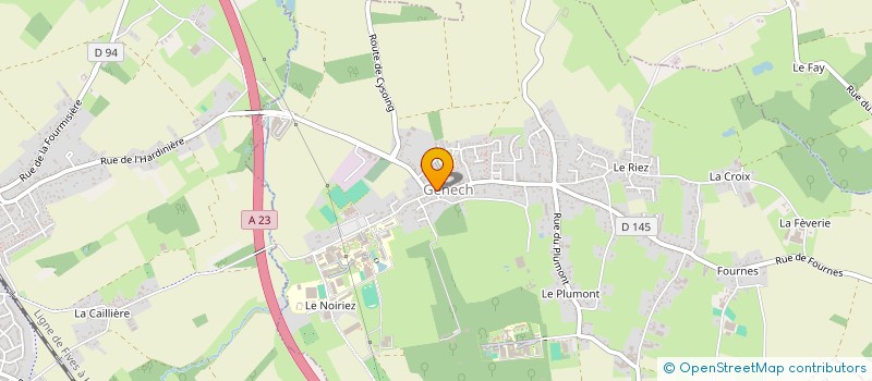 localisation de l'entreprise MONSIEUR ALBERT DEGRAEVE  GENECH