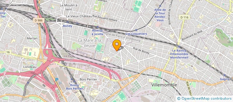 localisation de l'entreprise MONSIEUR ALBERT DELANNAY  VILLEMOMBLE