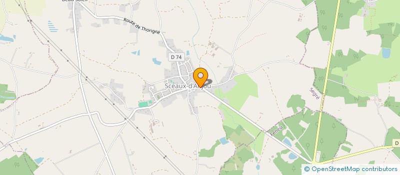 localisation de l'entreprise MONSIEUR ALBERT DELAVAUD  SCEAUX-D'ANJOU