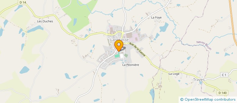 localisation de l'entreprise MONSIEUR ALBERT DELORME  LARGEASSE