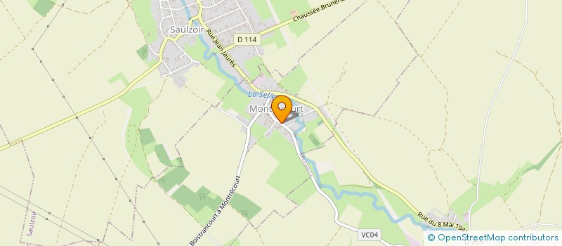 localisation de l'entreprise MONSIEUR ALBERT DEVIGNE  MONTRECOURT