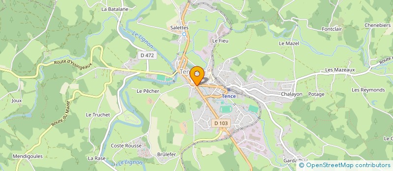 localisation de l'entreprise MONSIEUR ALBERT DIGONNET  TENCE