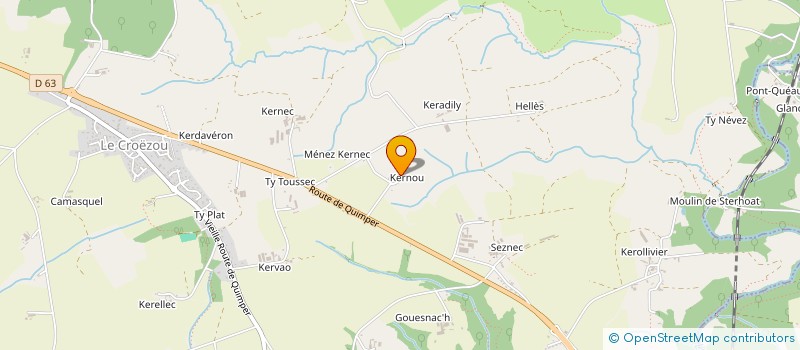 localisation de l'entreprise MONSIEUR ALBERT DOUY  PLOGONNEC