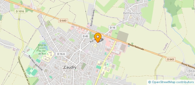 localisation de l'entreprise MONSIEUR ALBERT DRUBAY  CAUDRY