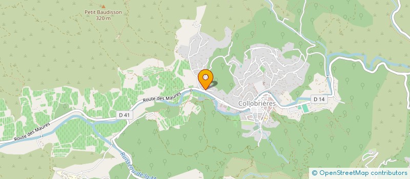 localisation de l'entreprise MONSIEUR ALBERT DUARTE DA SILVA  COLLOBRIERES