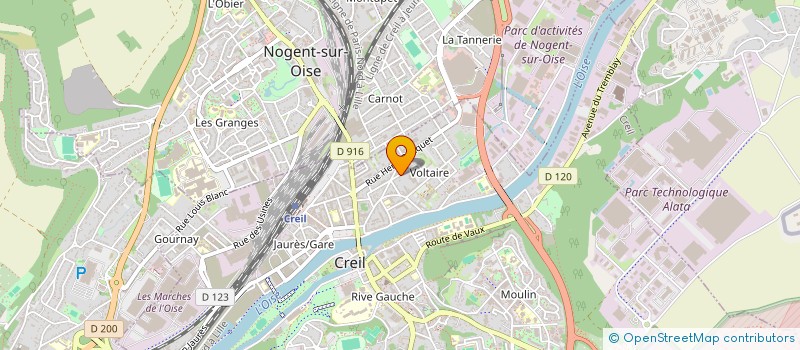 localisation de l'entreprise MONSIEUR ALBERT DUBREUIL  CREIL