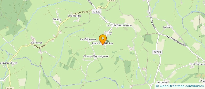 localisation de l'entreprise MONSIEUR ALBERT DUCERF  PRIZY