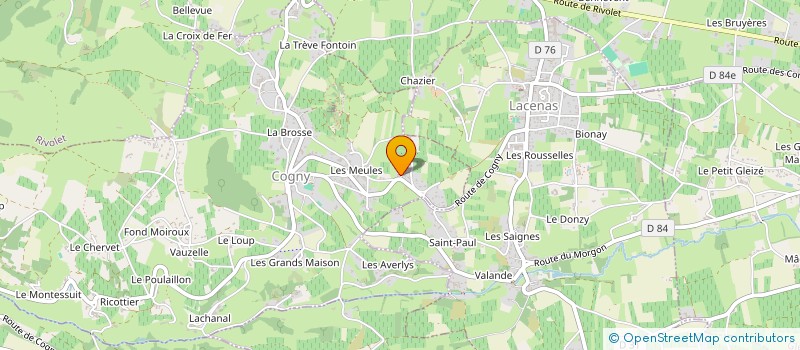 localisation de l'entreprise MONSIEUR ALBERT DUCROUX  COGNY