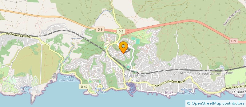 localisation de l'entreprise MONSIEUR ALBERT DUPONT  SAUSSET-LES-PINS