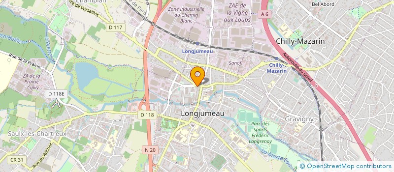 localisation de l'entreprise MONSIEUR ALBERT DUPRESSOIR à LONGJUMEAU