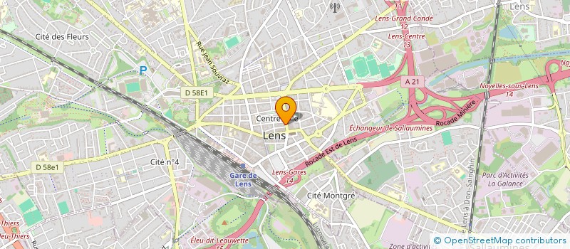 localisation de l'entreprise MONSIEUR ALBERT DUVAL  LENS