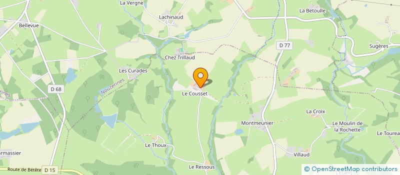 localisation de l'entreprise MONSIEUR ALBERT EOUZAN à MALLERET-BOUSSAC
