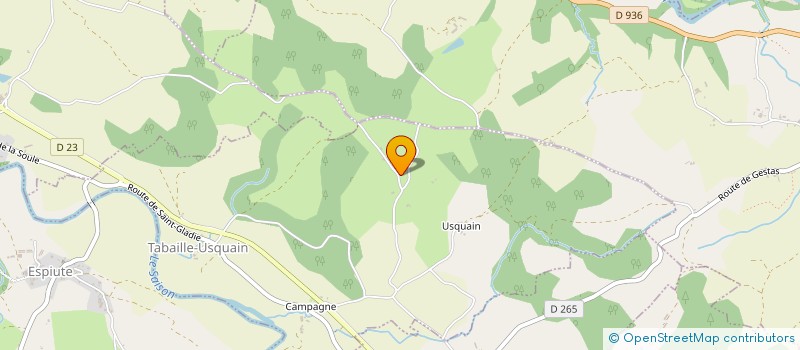 localisation de l'entreprise MONSIEUR ALBERT ETCHEVERRIA  TABAILLE-USQUAIN