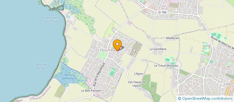 localisation de l'entreprise MONSIEUR ALBERT ETIEN à L'HOUMEAU