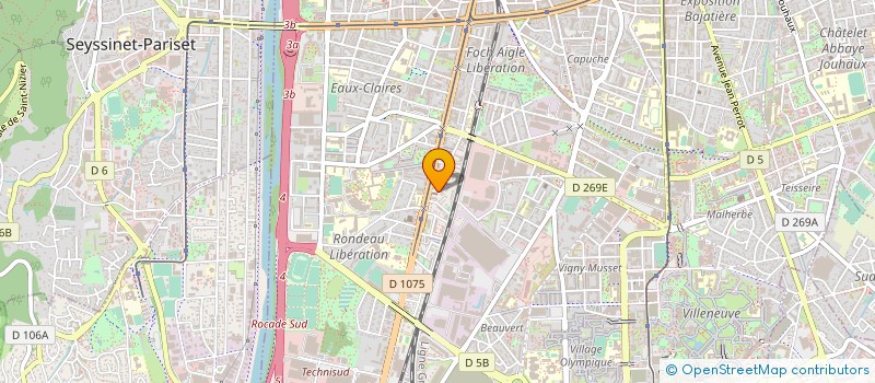 localisation de l'entreprise MONSIEUR ALBERT FACCHIN à GRENOBLE