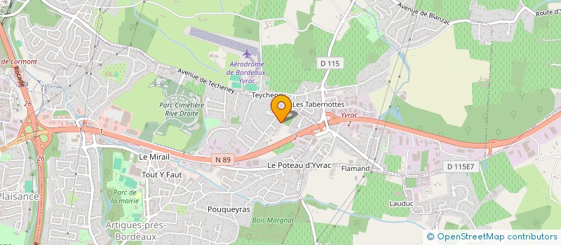 localisation de l'entreprise MONSIEUR ALBERT FAURIAUX  ARTIGUES-PRES-BORDEAUX