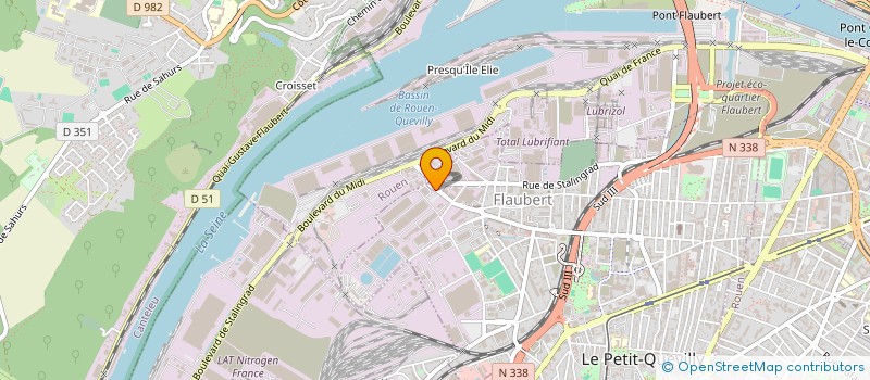 localisation de l'entreprise MONSIEUR ALBERT FELIHO  LE PETIT-QUEVILLY