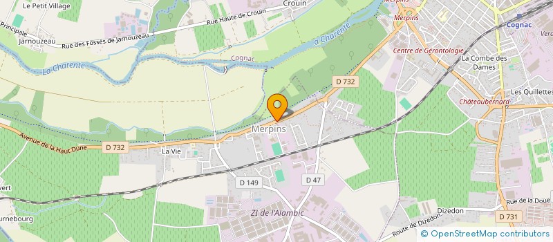 localisation de l'entreprise MONSIEUR ALBERT FELTAIN à MERPINS