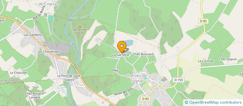 localisation de l'entreprise MONSIEUR ALBERT FELTAIN  VAL-DE-COGNAC