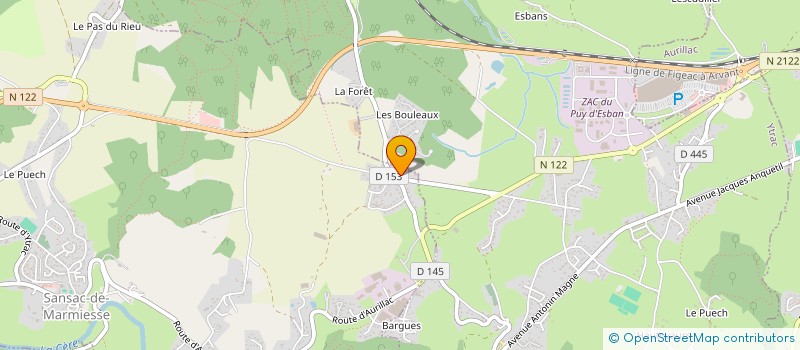 localisation de l'entreprise MONSIEUR ALBERT FEYT à SANSAC-DE-MARMIESSE