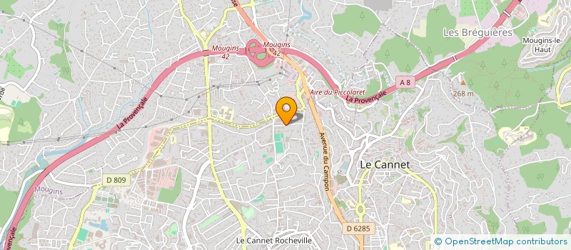 localisation de l'entreprise MONSIEUR ALBERT FICARA à LE CANNET