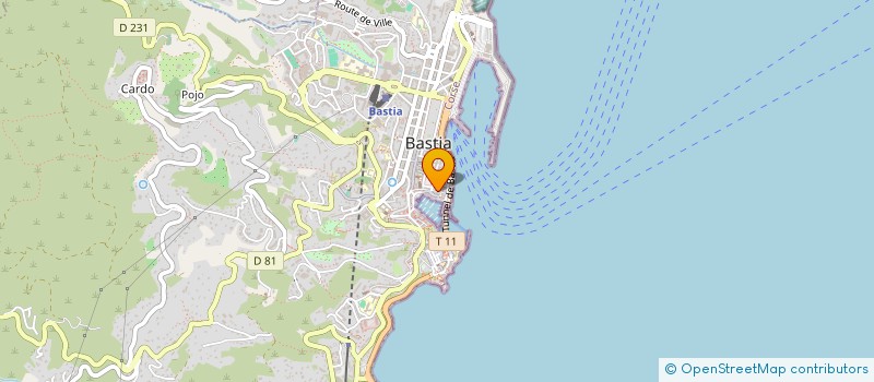 localisation de l'entreprise MONSIEUR ALBERT FILIDORI  BASTIA