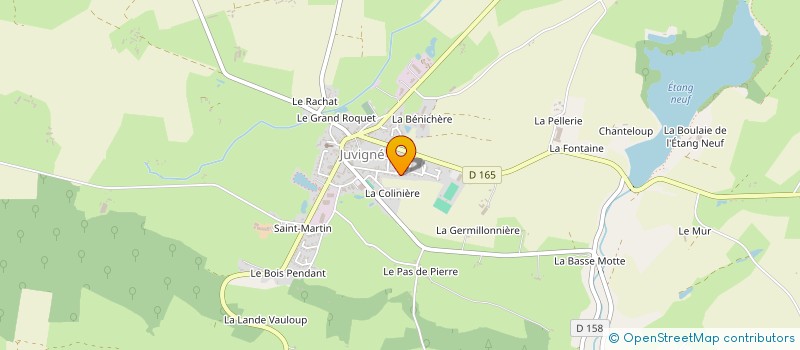 localisation de l'entreprise MONSIEUR ALBERT FOUCHET à JUVIGNE