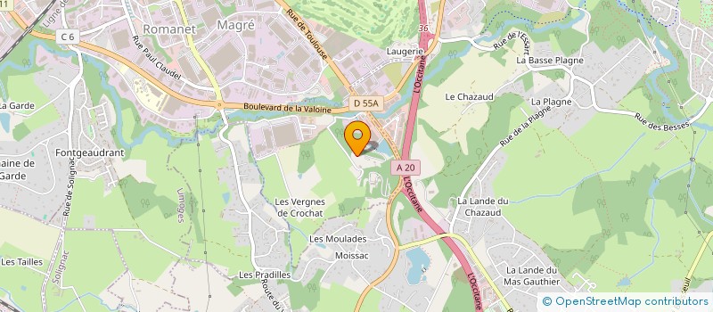 localisation de l'entreprise MONSIEUR ALBERT FREISSINAUD à LIMOGES