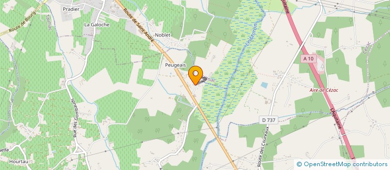 localisation de l'entreprise MONSIEUR ALBERT FROMENTAY  TEUILLAC