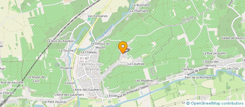 localisation de l'entreprise MONSIEUR ALBERT GAUDRON  VERNOU-SUR-BRENNE