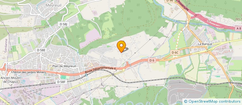 localisation de l'entreprise MONSIEUR ALBERT GAUTHIER  MEYREUIL