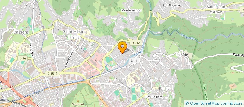 localisation de l'entreprise MONSIEUR ALBERT GENTIL  SAINT-ALBAN-LEYSSE