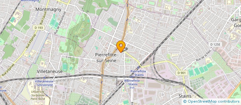 localisation de l'entreprise MONSIEUR ALBERT GERVAISE à PIERREFITTE-SUR-SEINE