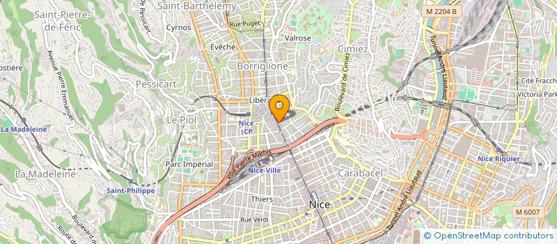 localisation de l'entreprise MONSIEUR ALBERT GIBELLIN  NICE