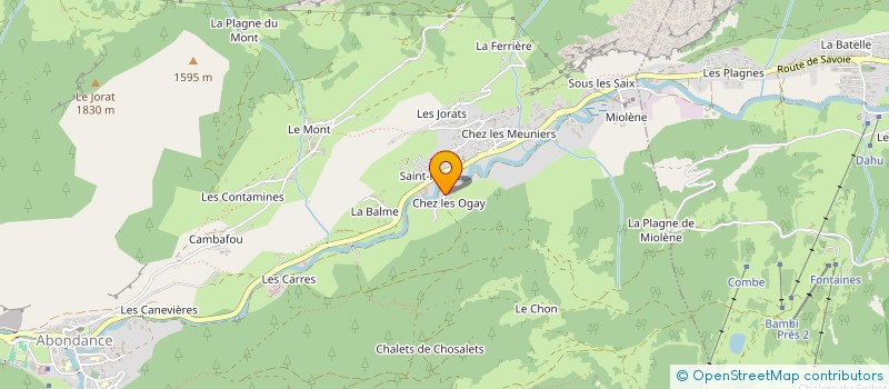 localisation de l'entreprise MONSIEUR ALBERT GIRARD SOPPET  ABONDANCE