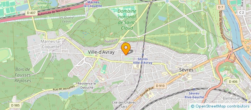 localisation de l'entreprise MONSIEUR ALBERT GODEVAIS  VILLE-D'AVRAY