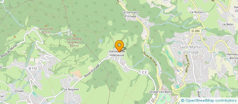 localisation de l'entreprise MONSIEUR ALBERT GRAPELOUP à SAINT MARTIN D'URIAGE
