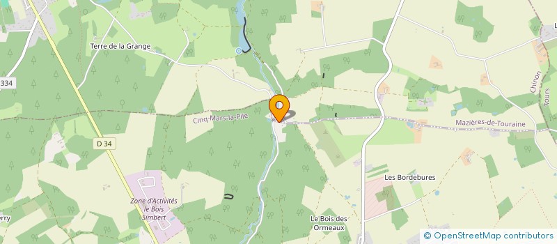 localisation de l'entreprise MONSIEUR ALBERT GRASLIN  CINQ-MARS-LA-PILE