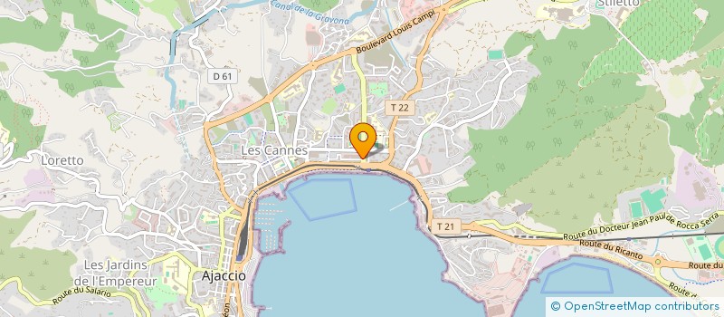 localisation de l'entreprise MONSIEUR ALBERT GRENU à AJACCIO