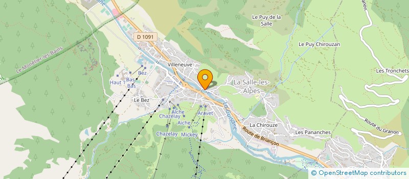 localisation de l'entreprise MONSIEUR ALBERT GUEYRAUD  LA SALLE-LES-ALPES