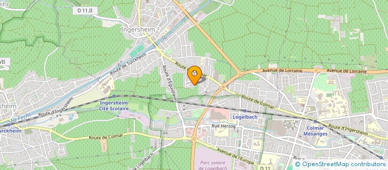 localisation de l'entreprise MONSIEUR ALBERT GUTLEBEN  INGERSHEIM