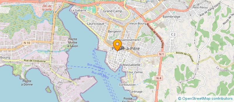localisation de l'entreprise MONSIEUR ALBERT HABIB à POINTE-A-PITRE