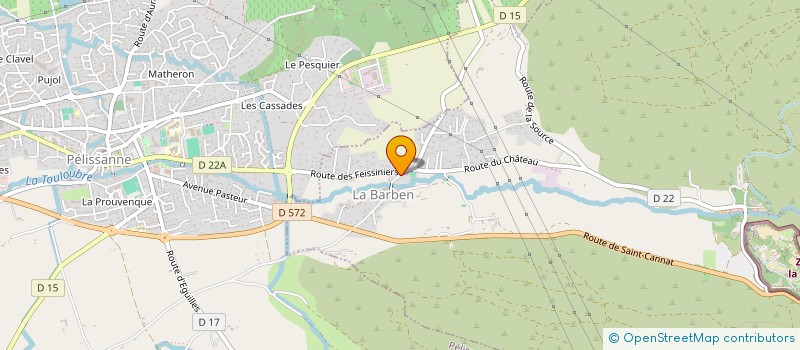 localisation de l'entreprise MONSIEUR ALBERT HAGEGE à LA BARBEN