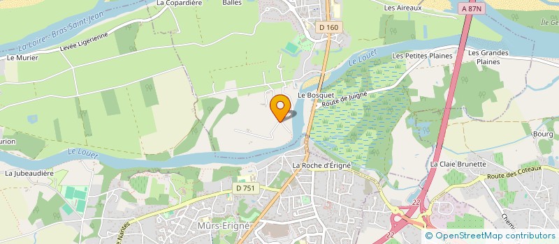 localisation de l'entreprise MONSIEUR ALBERT HAMON  LES PONTS-DE-CE