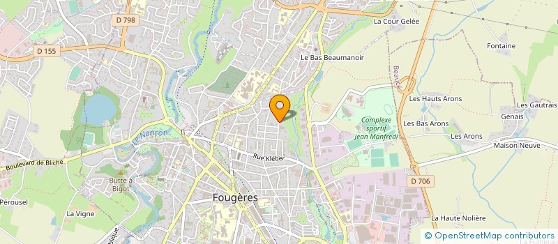 localisation de l'entreprise MONSIEUR ALBERT HARDY  FOUGERES