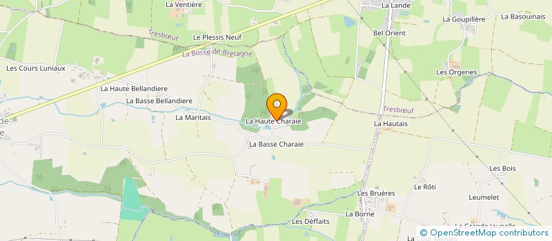 localisation de l'entreprise MONSIEUR ALBERT HERY à LA BOSSE-DE-BRETAGNE