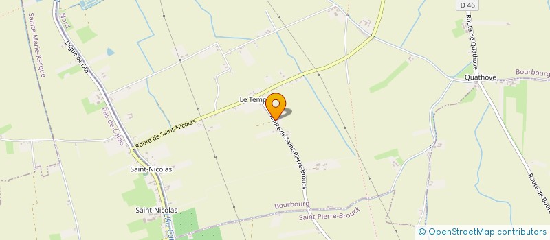 localisation de l'entreprise MONSIEUR ALBERT HOESTLANDT  BOURBOURG