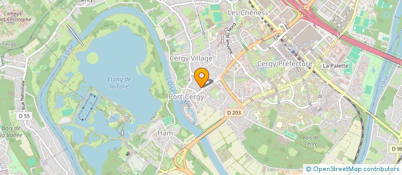 localisation de l'entreprise MONSIEUR ALBERT HORNET  CERGY